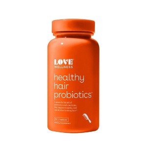 Love Wellness Healthy Hair Probiotics for Fuller and Shinier Hair - 30ct - 1 of 4