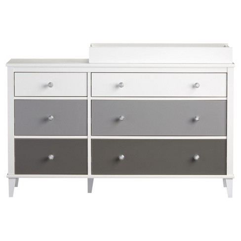 Little Seeds Monarch Hill Poppy 6 Drawer Changing Table White