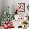 SKRAN 4FT Flocked Christmas Tree Snowy Artificial Tree With Pine Needles & Eucalyptus Leaves, Hinged Branches, Metal Stand For Holiday Decor - 2 of 4