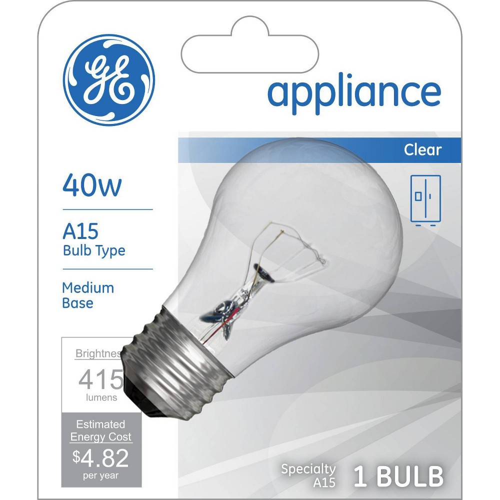 Photos - Light Bulb GE 40W Reveal A15 Incandescent Appliance 