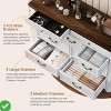 47" Wide Farmhouse 9 Drawer Dresser Chest of Drawers for Bedroom & Living Room Organization - 4 of 4