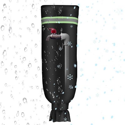 DOMETOUR Outdoor Faucet Covers for Winter 25" L x 13" W Hose Bib Cover Insulated Freeze Protector for Water Spouts Hydrants Pipes