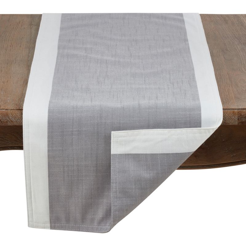 Saro Lifestyle Table Runner With White Banded Border, 2 of 4