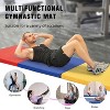 FDW Yoga Arts Mat Gymnastics Mat Wrestling Mat Tumbling Mat Gym Mat Folding Gymnastic Mat hick PU Leather Exercise Mat - 3 of 4