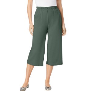 Woman Within 7-Day Knit Culotte - 1 of 4
