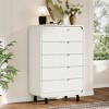 Drawer Dresser, Wooden Chest of Drawers with Anti-Tip Kit, Rounded Corners & Metal Legs for Living Room, Bedroom, Natural Wood Color - 2 of 4