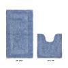 Lux Premium 100% Cotton Tufted Solid Reversible 2 PC Bath Rug Set – Ultra-Soft, Water-Absorbent, Durable, Machine Washable Bathroom Rug - 2 of 4