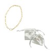 Adornia Tarnish Resistant 14k Gold Plated Paper Clip Chain with Oversized Link Necklace - 2 of 3