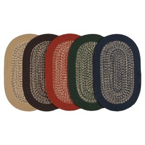 Colonial Mills Puritan Braided Rug, Blue 4x7, Oval Shape - 1 of 4
