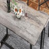 Hooseng Dining Table Set for 4, 4-Piece Kitchen Table Chairs Set, Dining Room Table Set with 2 Chairs and 1 bench, Dining Table Set, Brown and Grey - 2 of 4