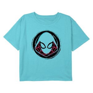 Girl's Marvel Spider-Gwen Badge Crop T-Shirt - 1 of 3