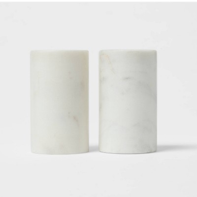 Photo 1 of 2pc Marble Salt and Pepper Shaker Set - Threshold