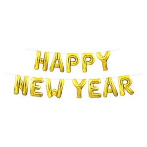Beistle Happy New Year Streamer, 13" x 6' & 13" x 9', (1/Pkg) - 1 of 4