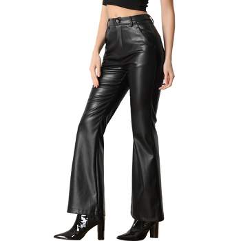 Allegra K Women's Casual High Waist Flared Hidden Side Zipper Solid Long  Pants : Target