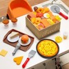 Topteng 56Pcs Western Kitchen Simulated Food Toys Burger Pizza Children Pretend Toy Set - 3 of 4