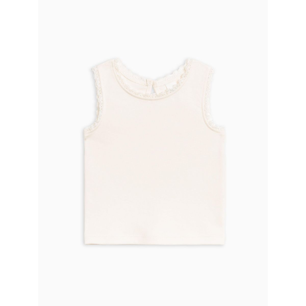 Selene Lace Tank - Ivory