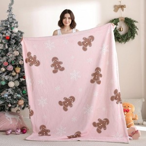 Lomsoe Christmas Flannel Blanket, Soft Blanket, Cozy Lightweight Throw Blanket for Couch Bed Sofa. - 1 of 4