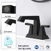LunaLulinlk Double handle bathroom sink faucet, modern commercial bathroom faucet - 3 of 4