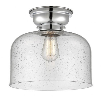Bell - 1 Light Flush Mount In Industrial Style-9.4 Inches Tall and 12 Inches Wide