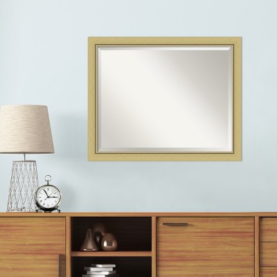Landon Gold Rectangular Polystyrene Framed Bathroom Mirror 25.5" x 31.5"