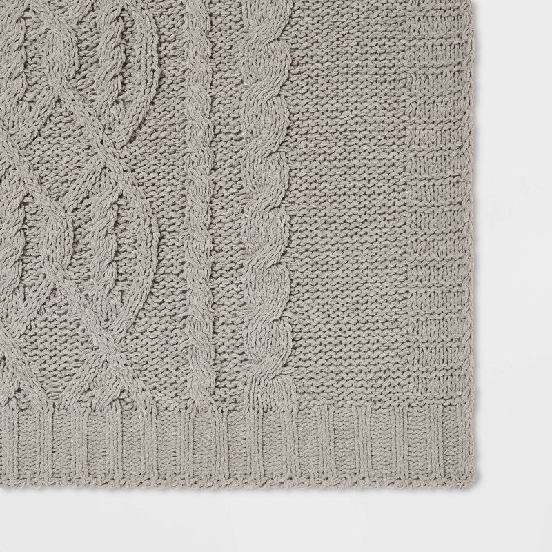 Cable Knit Chenille Throw Blanket - Threshold&#153;, 6 of 13
