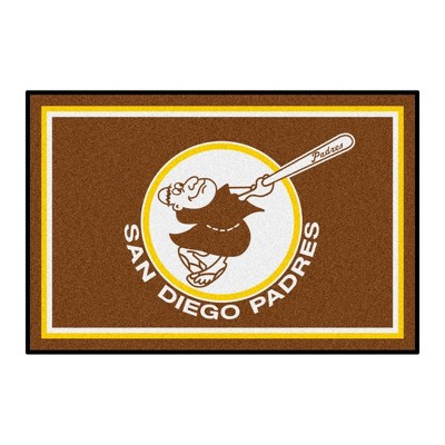 MLB San Diego Padres 4'x6' 1969 Retro Collection Plush Area Rug