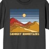 Adventure Society Smokey Mountains Men's Charcoal T-Shirt - 2 of 3