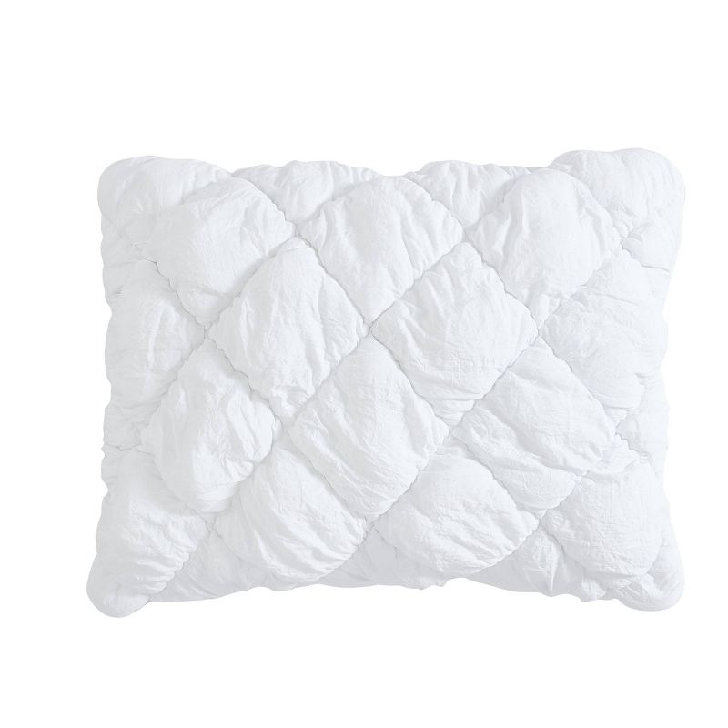 Laura Ashley Susanna Microfiber Quilt Bedding Set White, 4 of 11