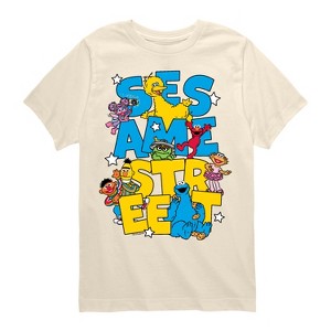 Boys' - Sesame Street - SS Stacked Short Sleeve Graphic T-Shirt - 1 of 3
