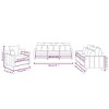 vidaXL Sofa Set with Cushions Couch Armchair for Living Room 3 Piece Velvet - 4 of 4