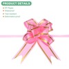 Unique Bargains Plastic Gold Edge PP Plastic Glossy Appearance Gift Wrap Satin Pull Bows 200 Count - 2 of 4