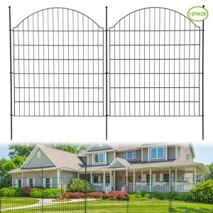 No Dig Decorative Fence for Outdoor ,Yard, Patio,Animal Barrier Rustproof Metal Wire Panel,Temporary Dog Fence - 1 of 4