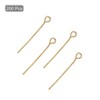 Unique Bargains DIY Craft Necklaces Bracelets Earrings Jewelry Making Iron 21 Gauge Eye Pins 200 Pcs - 3 of 4
