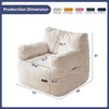 MAXYOYO Bean Bag Chair, Tufted Corduroy Bean Bag Couch Lazy Chair with Filler for Adult Teen - 2 of 4