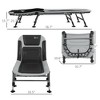 PAGED Folding Camping Chairs with Soft Padded Cushions Beach Chairs for Adults 180° Adjustable Reclining Lounger for Picnics, Balcony - 2 of 4
