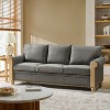 Datura Farmhouse 81 Wide Sofa with Nailhead Trims|ARTFUL LIVING DESIGN-BLUE - 3 of 4