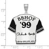 Black Bow Jewelry Sterling Silver Orlando Cepeda Signature Enamel Jersey Pendant - 4 of 4