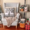 18” Reindeer and Snowflakes Throw Pillow - National Tree Company - 2 of 4