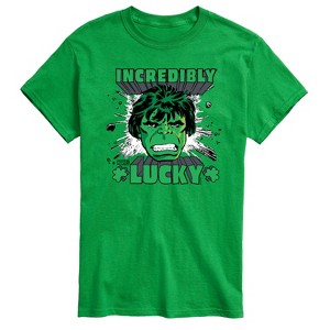 Men's - Marvel - St Patrick's Day Incedibly Lucky Short Sleeve Graphic T-Shirt - 1 of 4
