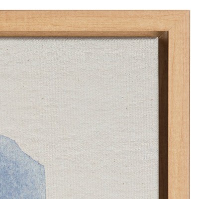 Sylvie by the Sea Natural Framed Canvas Landscape Art