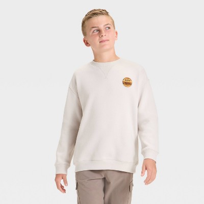 Boys' Active Comfort Fleece Crewneck Sweatshirt - All In Motion™