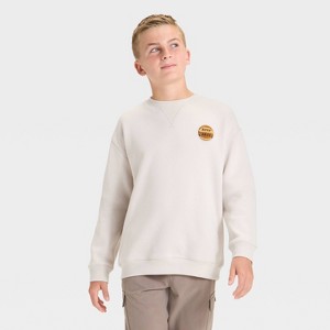 Boys' Active Comfort Fleece Crewneck Sweatshirt - All In Motion™ - 1 of 4