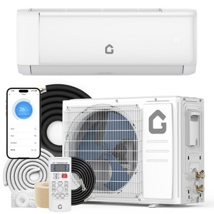Coucheta 18000 BTU Mini Split Air Conditioner and Heat Pump,21 SEER2 230V,Cools and Heats Up to 1250 Sq.Ft,Pre-Charged with Complete Installation Kit - 1 of 4