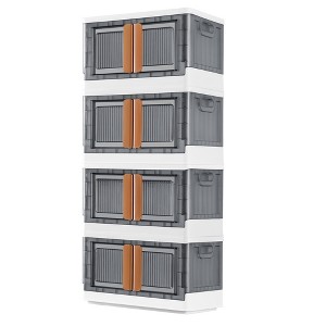 LACOO Collapsible Storage Bins with Lids, Double Trunk Organizer - 1 of 4