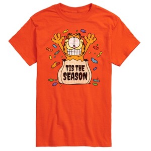 Men's - Garfield - Halloween Tis The Season Short Sleeve Graphic T-Shirt - 1 of 4