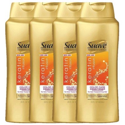 Suave Professionals Keratin Infusion Color Care Conditioner - 4pk/28 fl oz each
