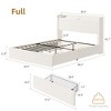Garvee Bed Frame with Storage Headboard, Charging Station & LED Lights, Bed with 4 Drawers, No Box Spring Needed, Noise-Free Design - 2 of 4