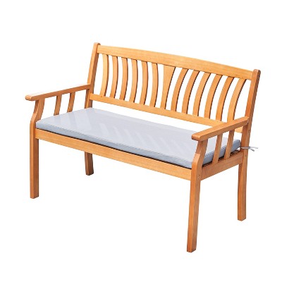 Kapalua Honey Nautical Eucalyptus Wooden Outdoor Garden Bench - Vifah