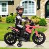 6V Kids Ride-On Motorcycle with Training Wheels, Headlight & Music, Adjustable 2-5 MPH Electric Toddler Bike for Boys & Girls - 2 of 4