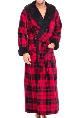 Mens sherpa robe online with hood